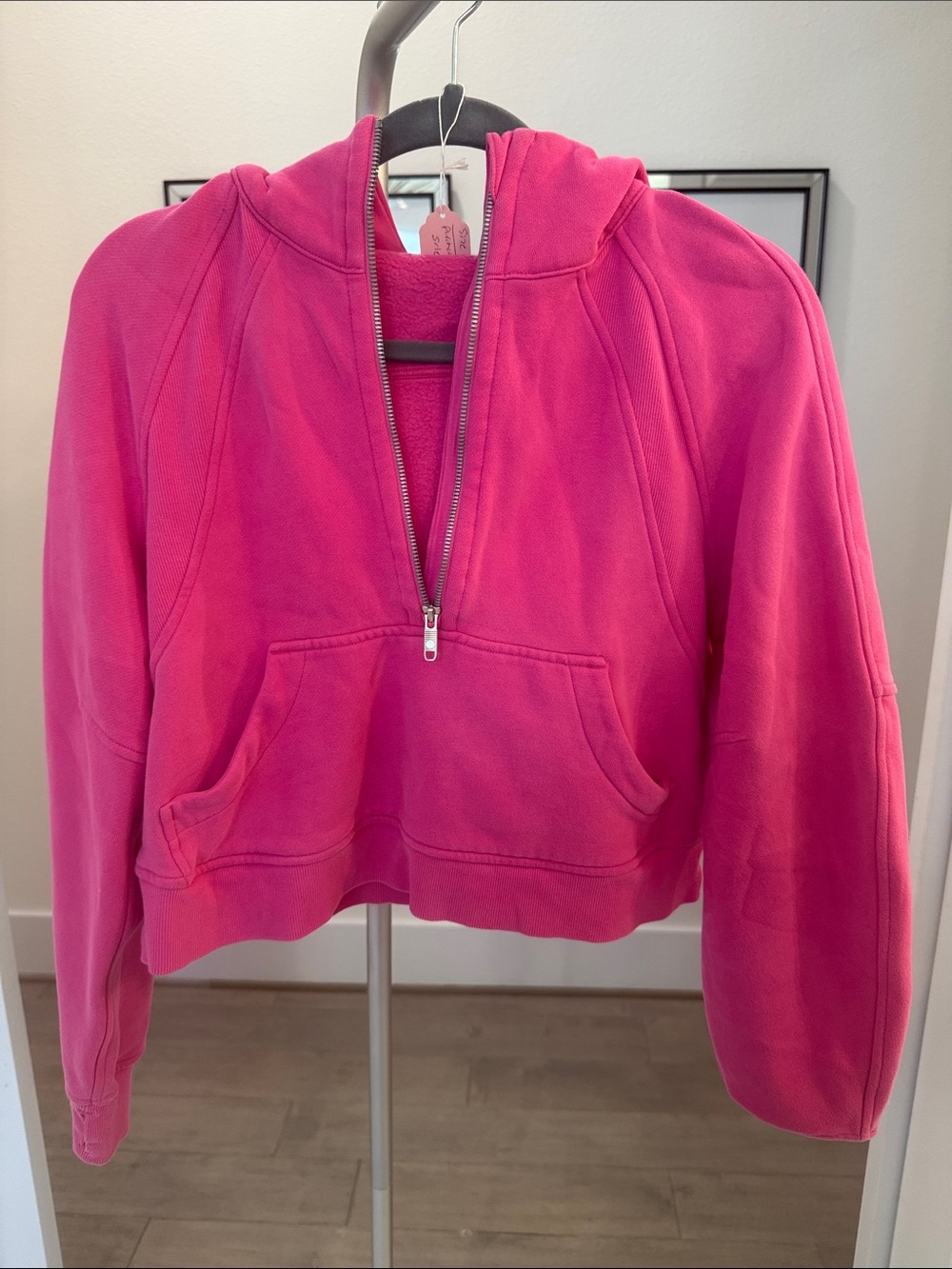 lululemon athletica Hot Pink Half-Zip Hoodie